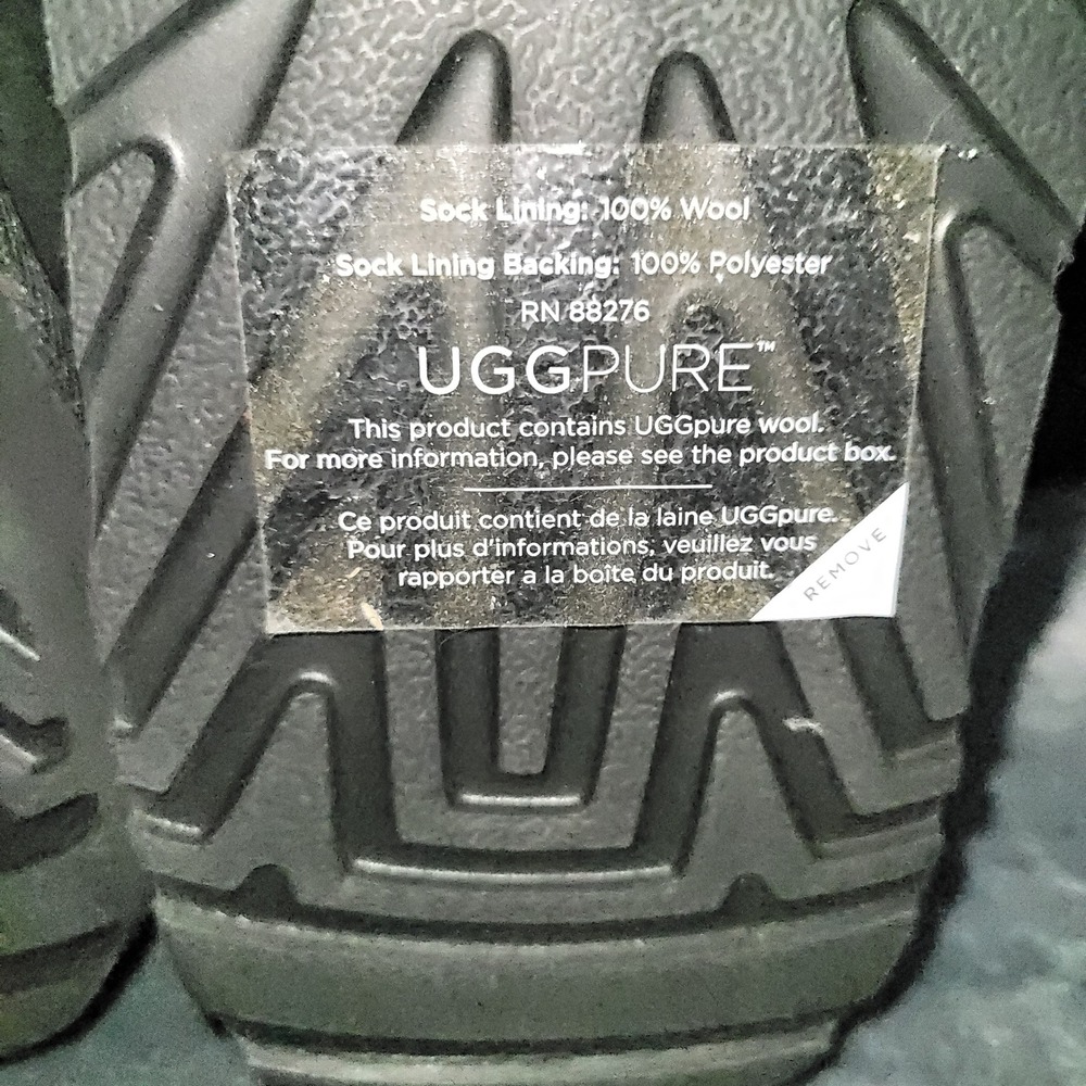 UGG Bailey Button Triplet II Black Suede Tall Boots Womens 11 1873 - Picture 8 of 9